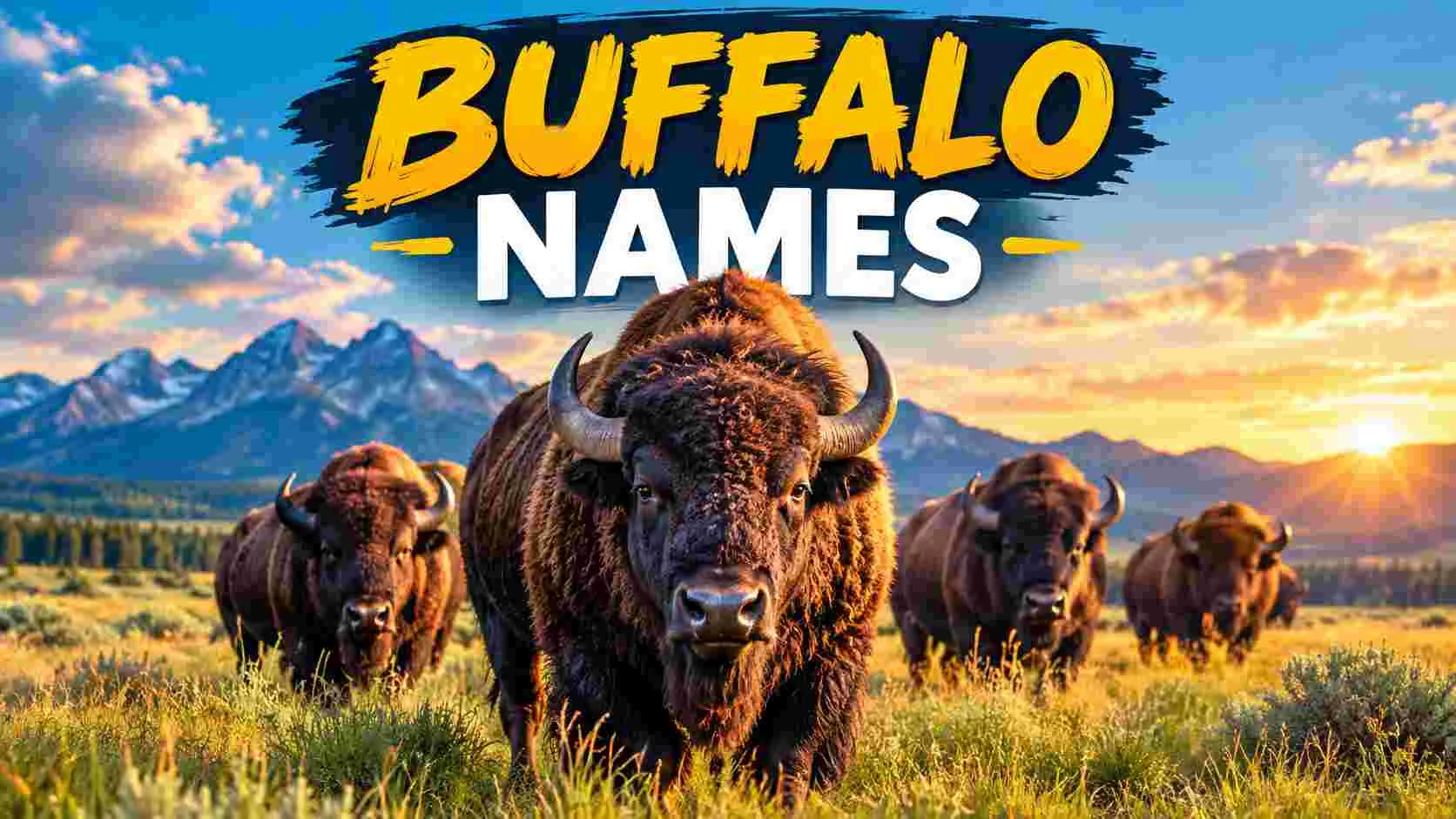 450+ Powerful Buffalo Names With a Name Generator