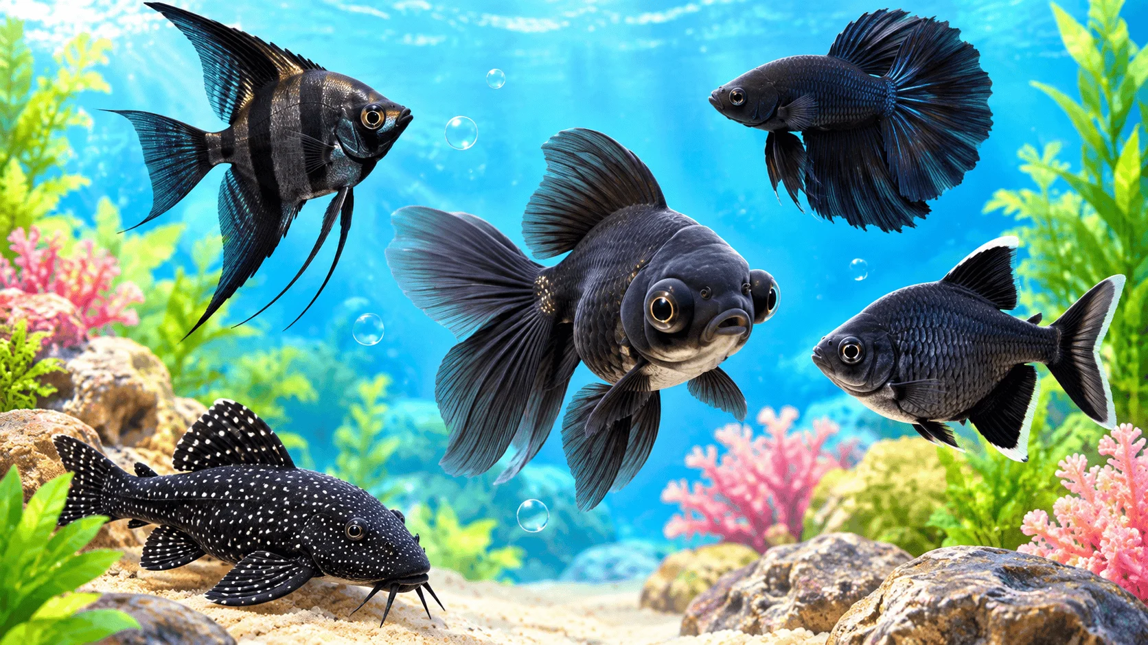 400+ Cute Black Fish Names With Name Generator