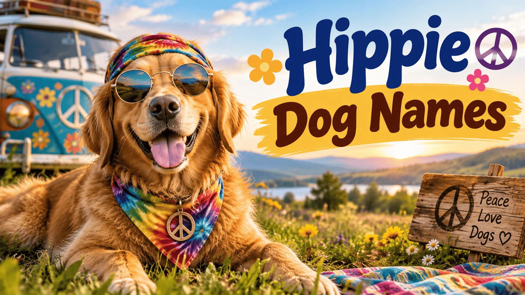 400+ Free-Spirited Hippie Dog Names With Name Generator