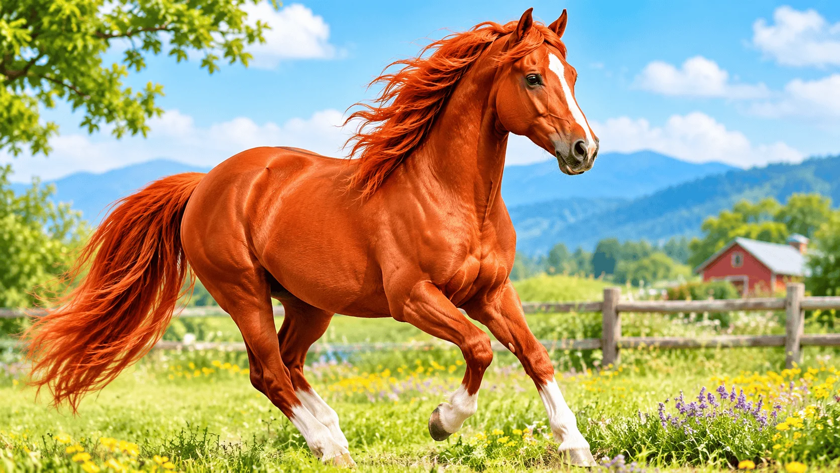 450+ Fiery Red Horse Names With Name Generator