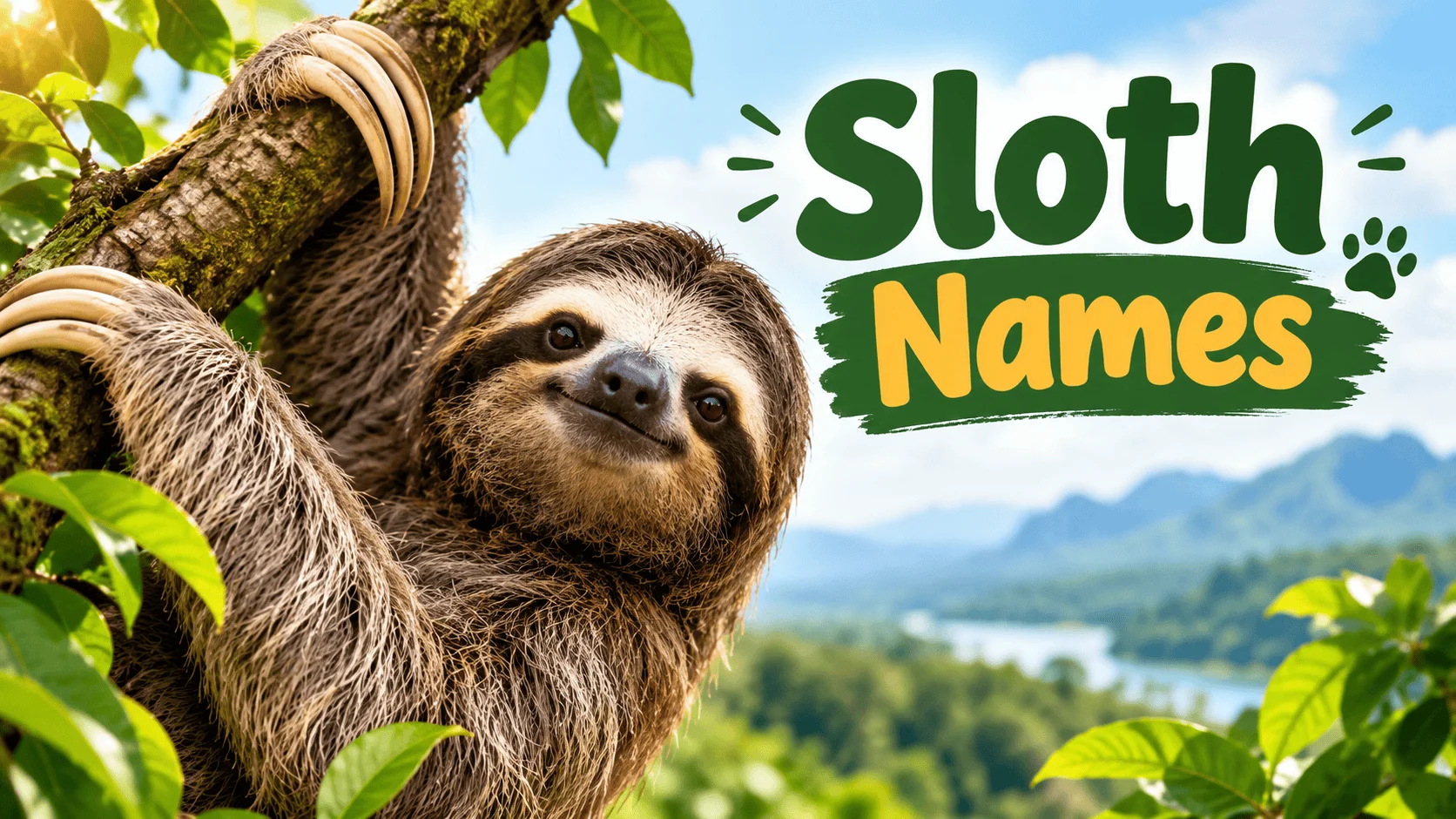 400+ Cute & Creative Sloth Names With Name Generator